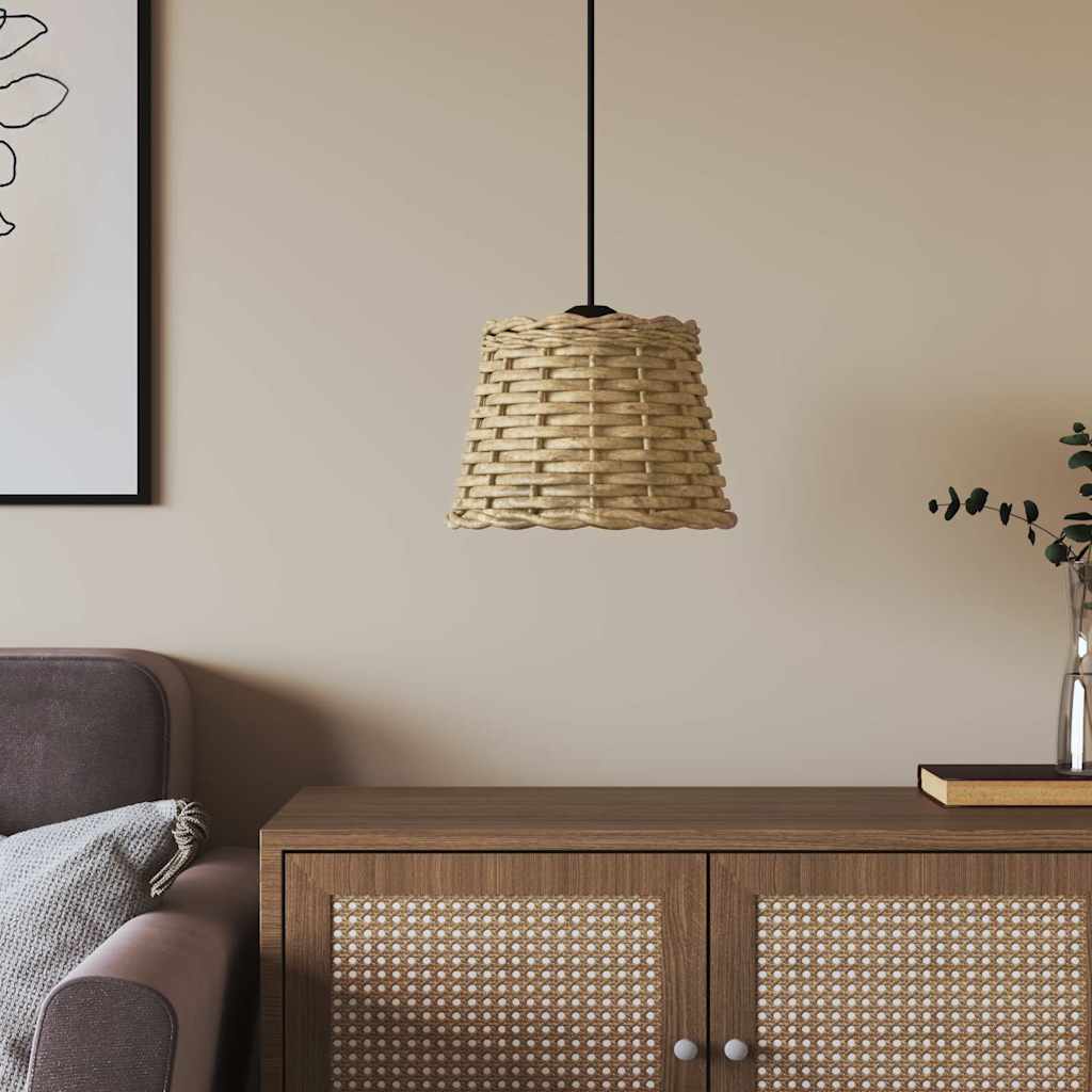vidaXL Kattovalaisimen varjostin ruskea Ø20x15 cm paju