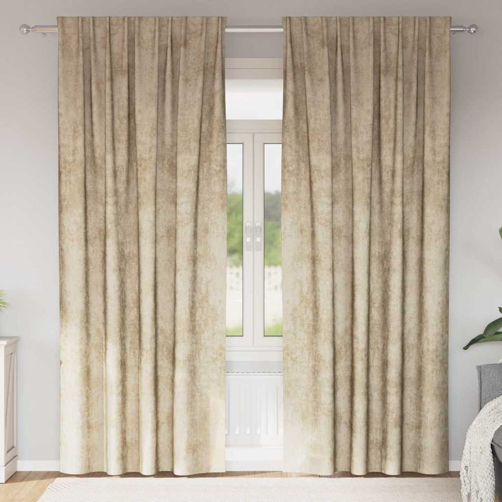 vidaXL Samettiverhot 2 kpl Kerma 260 x 140 cm Sametti