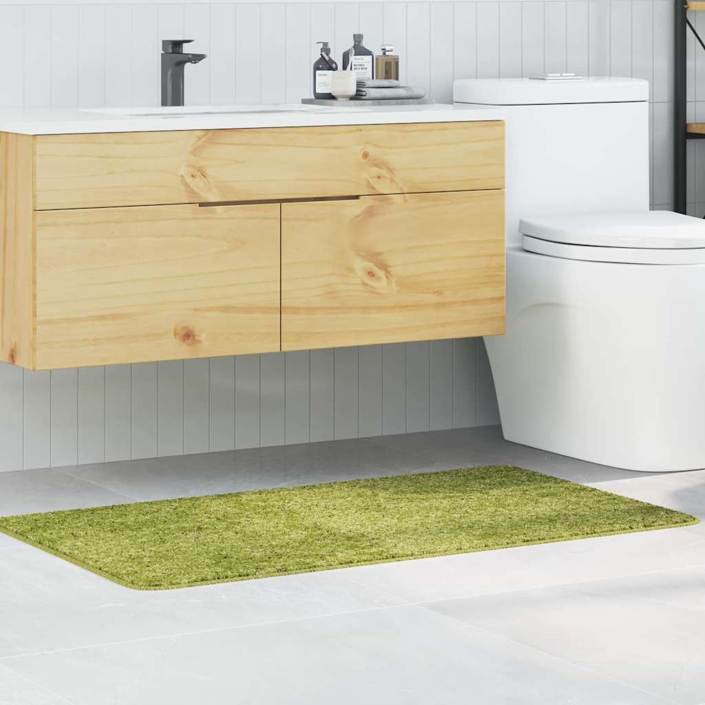 vidaXL Liukumaton kylpyhuonematto Vihreä 70 x 120 cm PP