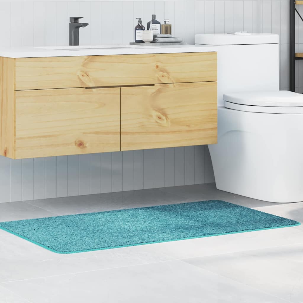 vidaXL Liukumaton kylpyhuonematto Turkoosi 70 x 120 cm PP