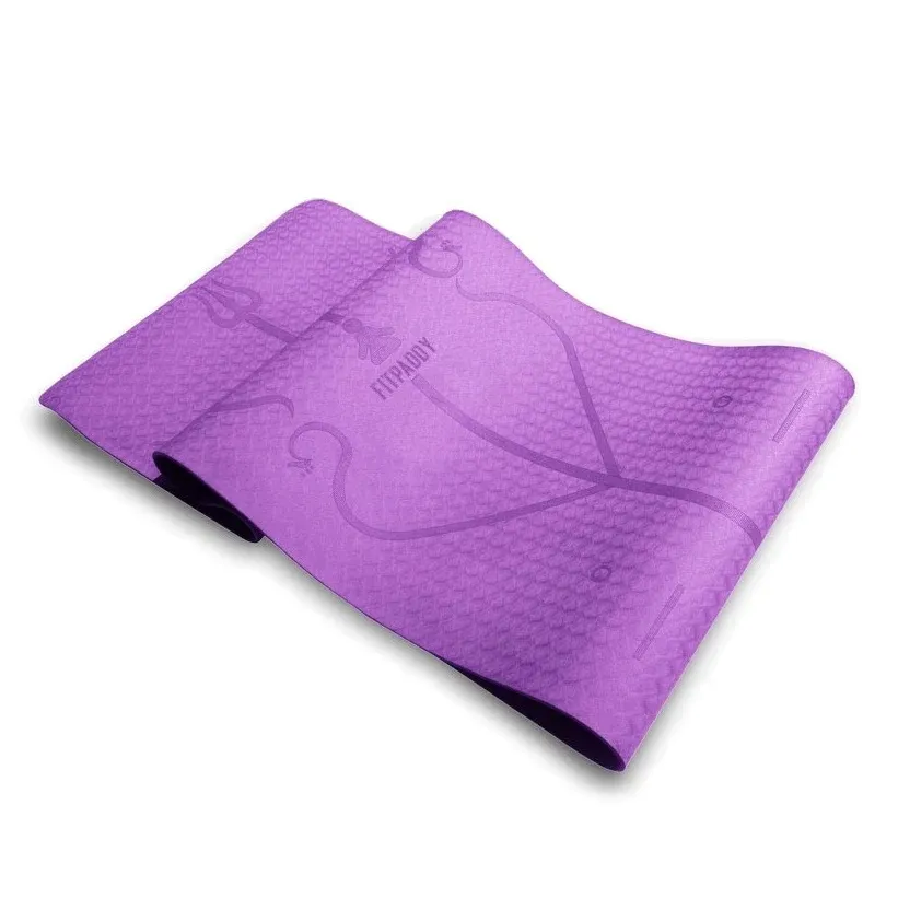 Violetti joogamatto 183 x 61 senttimetriä, 6 millimetriä paksu