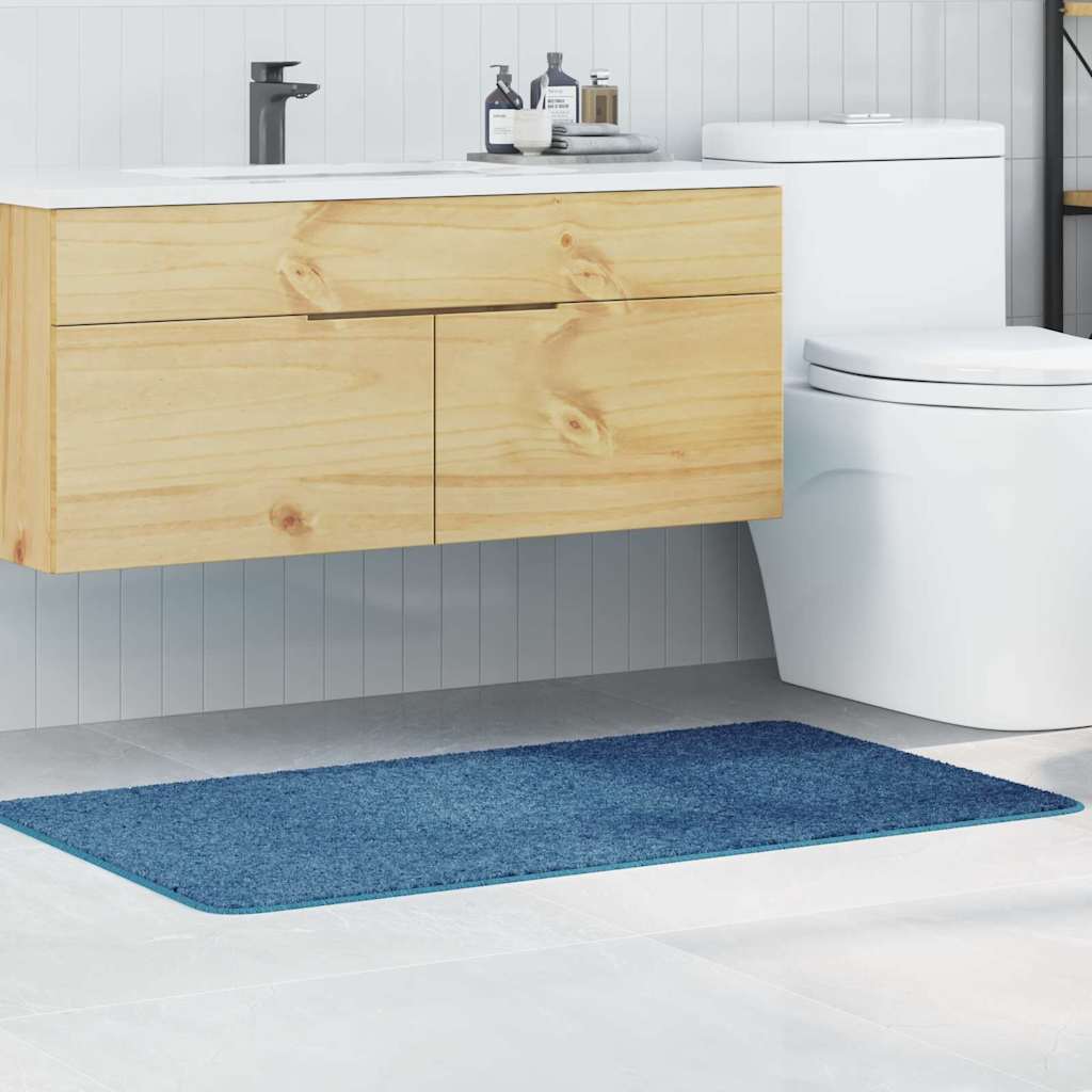 vidaXL Liukumaton kylpyhuonematto Sininen 70 x 120 cm PP