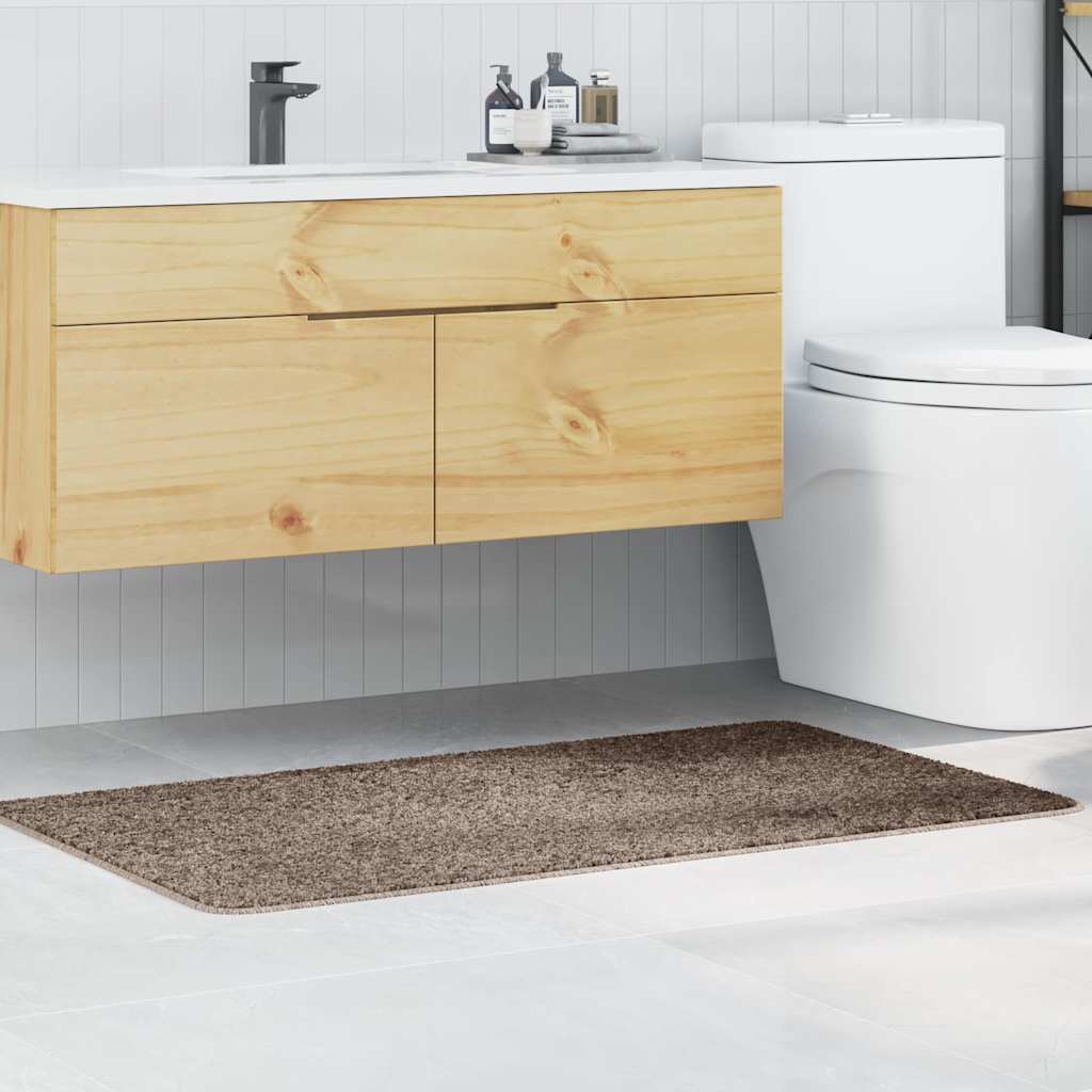 vidaXL Liukumaton kylpyhuonematto Ruskea 70 x 120 cm PP