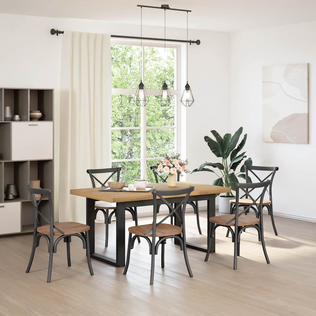 vidaXL ruokapöytä NOAIN U-muotoiset jalat 160x90x75 cm