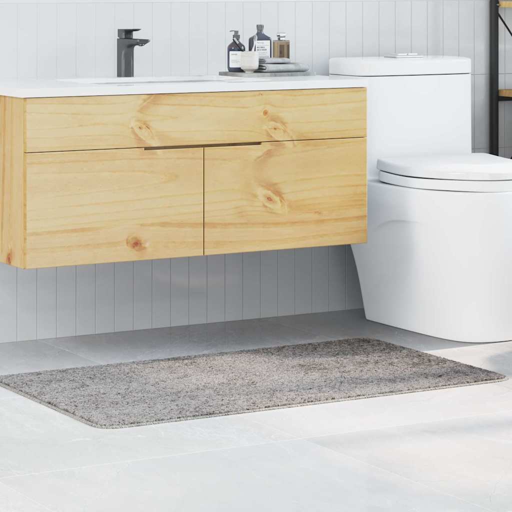 vidaXL Liukumaton kylpyhuonematto Harmaa 70 x 120 cm PP